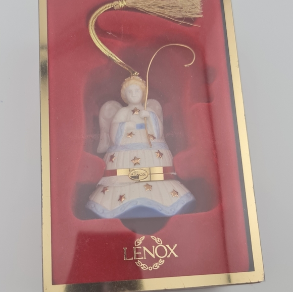 Lenox Hinged Porcelain Trinket Angel Box Christmas Ornament - Picture 7 of 9